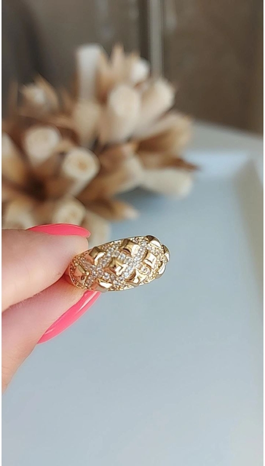 Gold Bombeli Yüzük