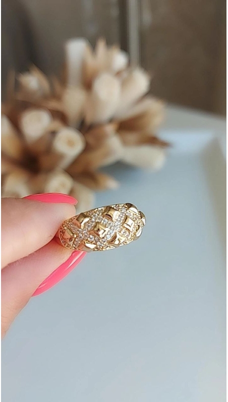 Gold Bombeli Yüzük