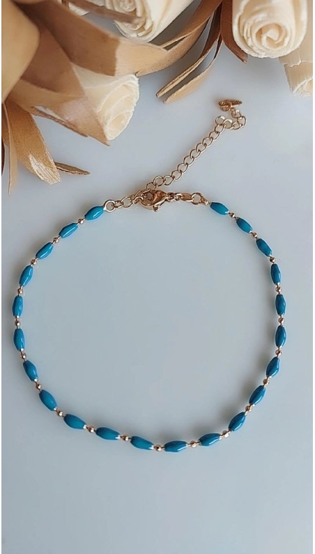 Mavi Boncuklu Halhal