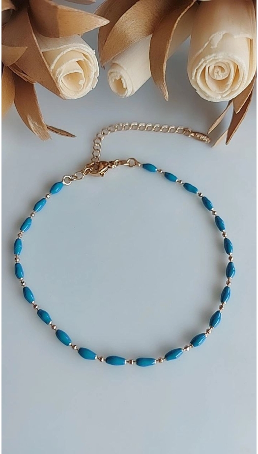 Mavi Boncuklu Halhal