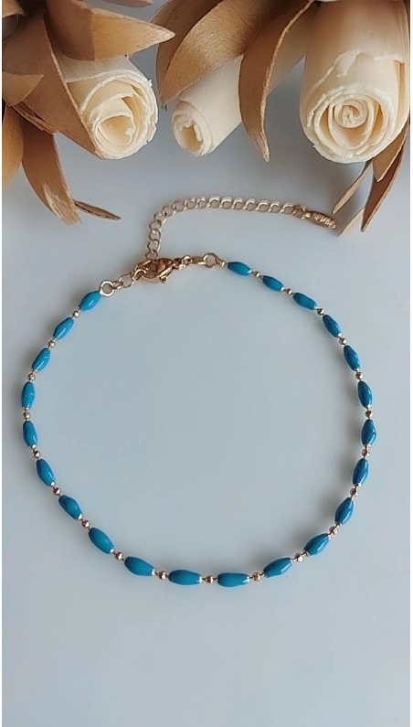 Mavi Boncuklu Halhal