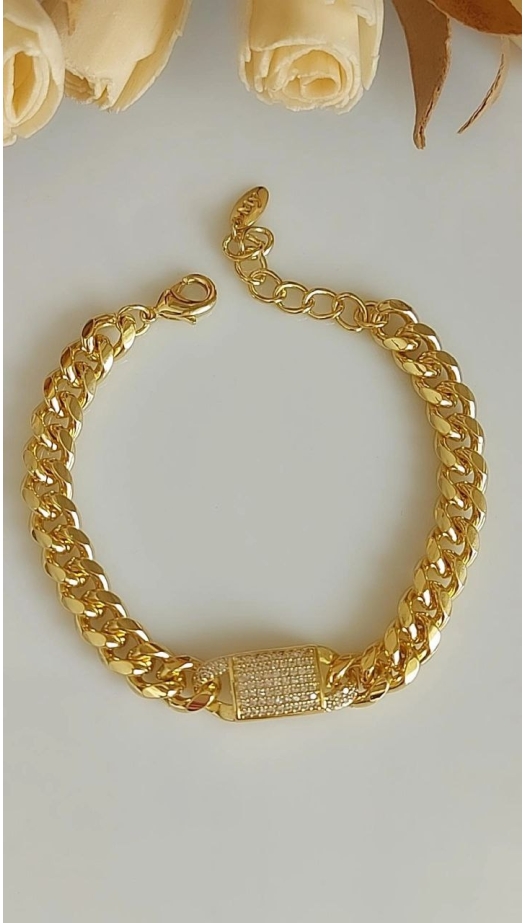 Hera Gold Taşlı Bileklik