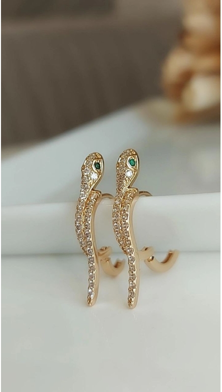 Yeşil Taş Marka Küpe