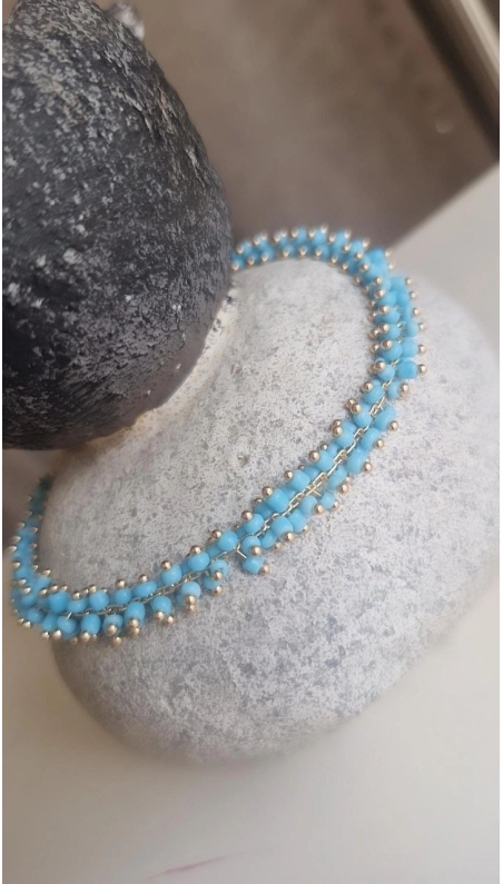 Turkuaz Boncuk Halhal