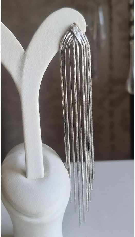 Silver Sallantılı Küpe