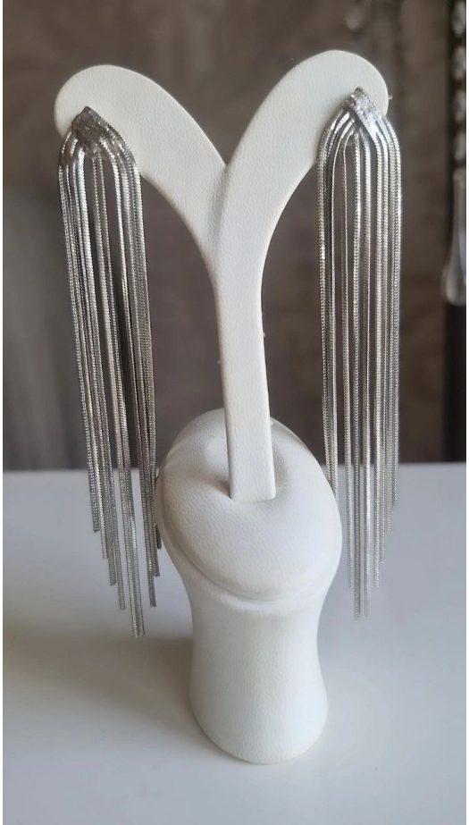 Silver Sallantılı Küpe