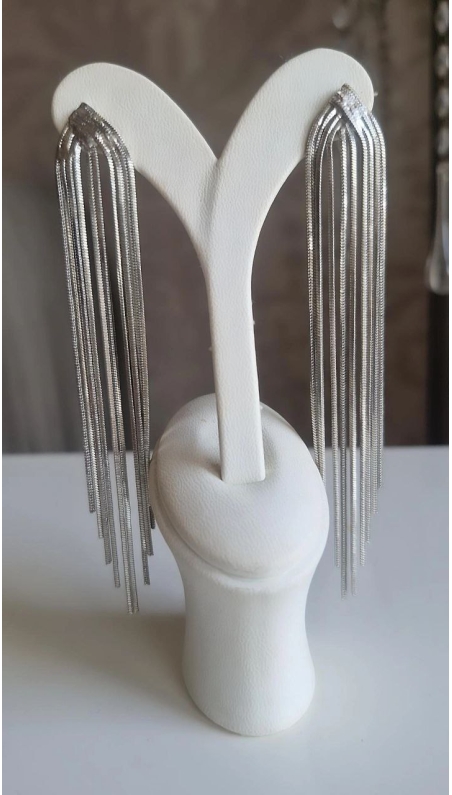 Silver Sallantılı Küpe