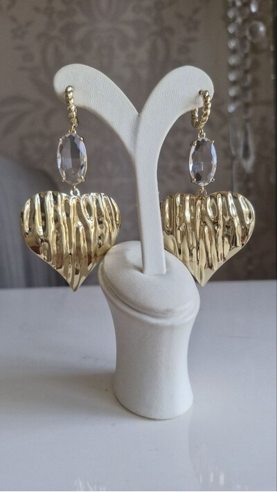 Gold Kalp Küpe