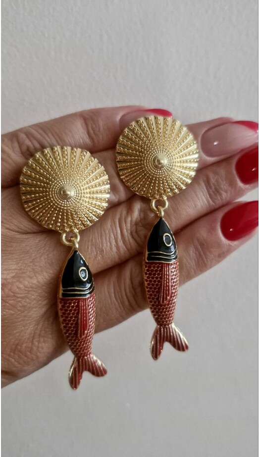 Pırıltı Balığı Küpe