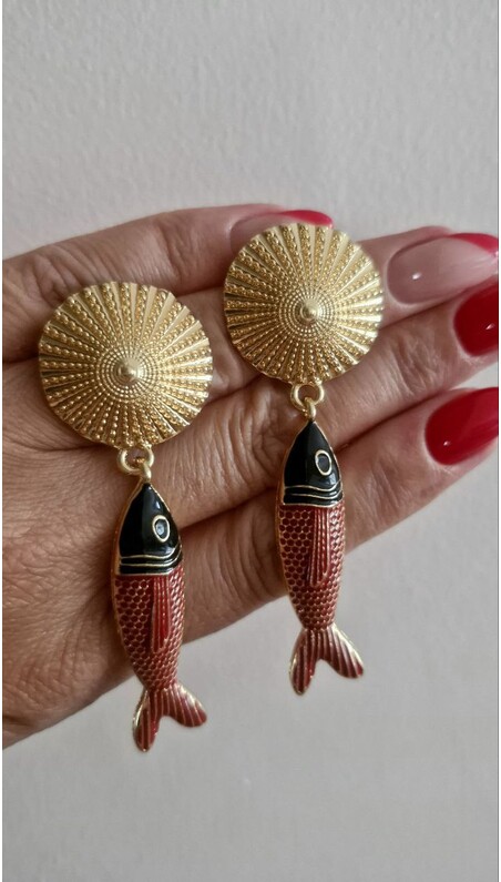 Pırıltı Balığı Küpe