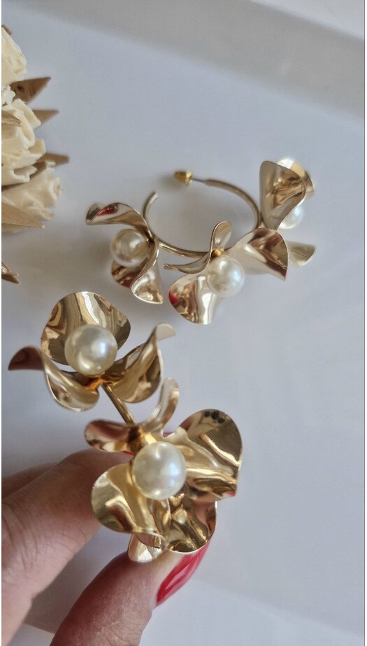 Altın Rengi İnci Çiçek