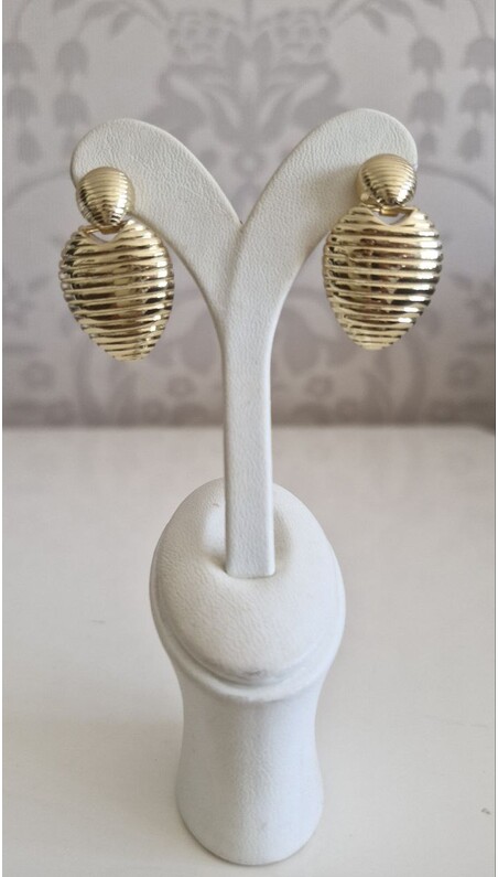 Gold Rengi Kalp Küpe