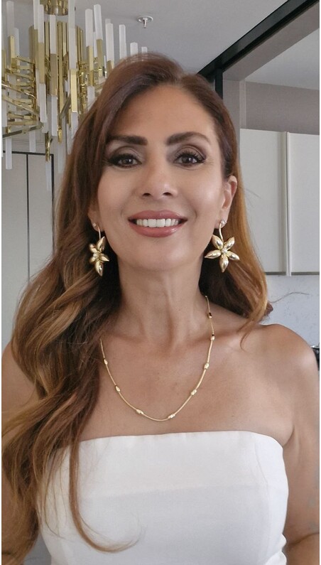 İncili Çiçek Küpe