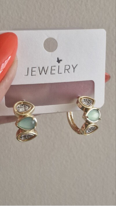Mint Yeşili Küpe