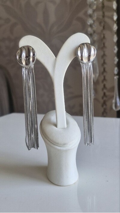 Silver Sallantılı Küpe 2