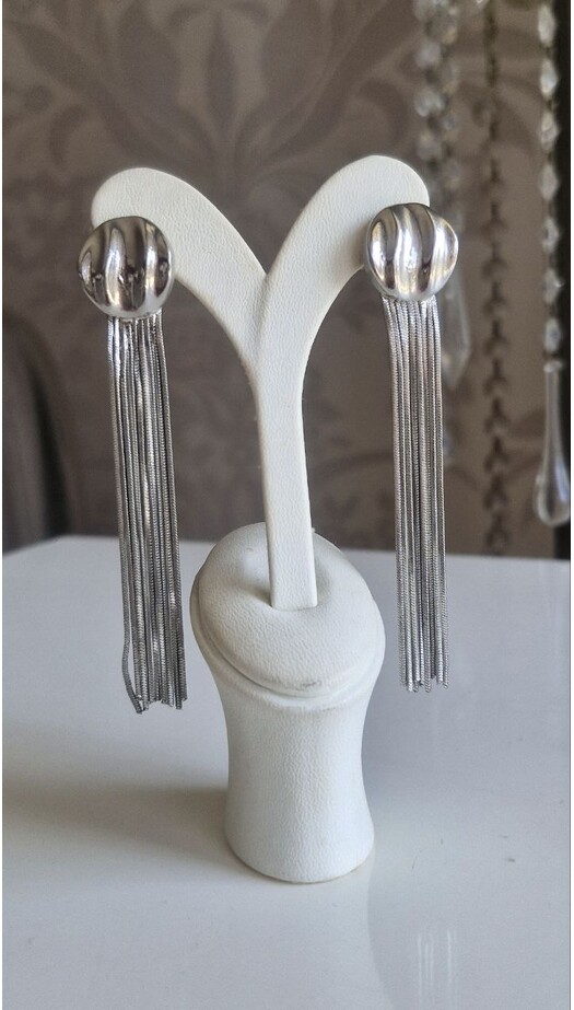 Silver Sallantılı Küpe