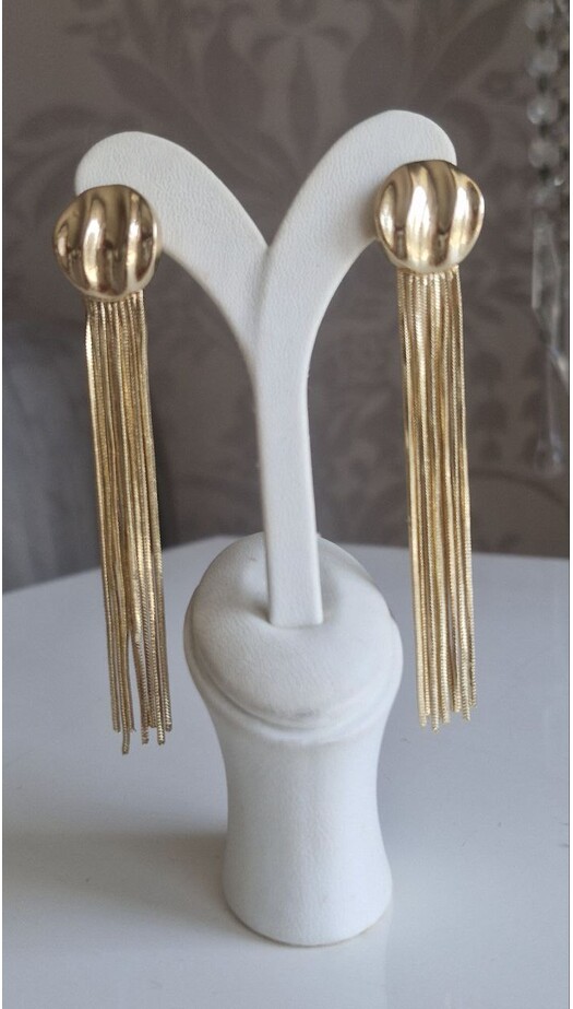 Gold Sallantılı Küpe