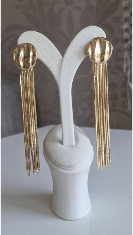 Gold Sallantılı Küpe