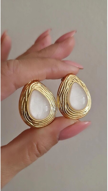 Sedefli Vintage Küpe