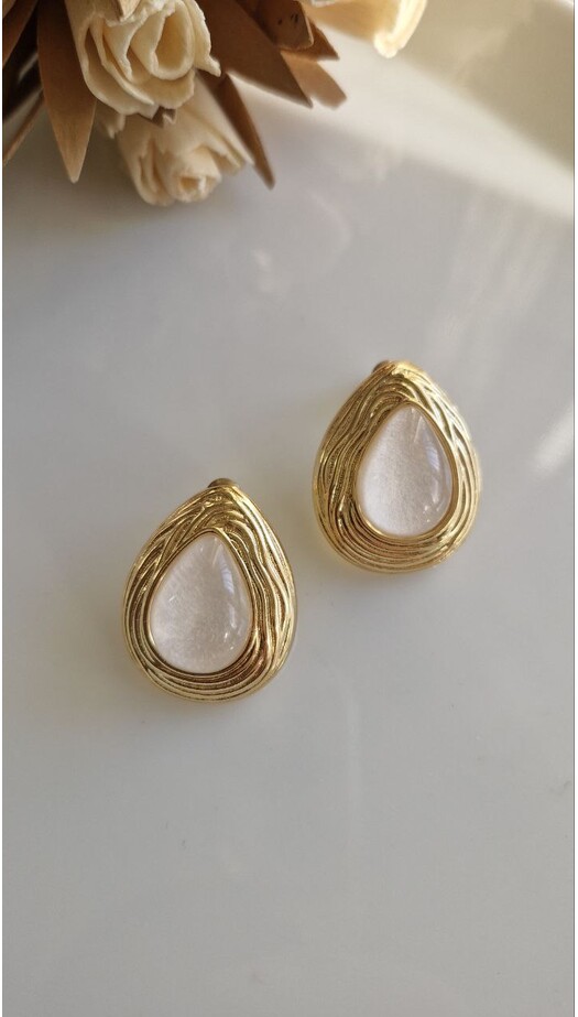 Sedefli Vintage Küpe