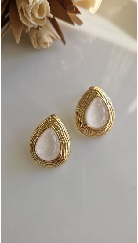 Sedefli Vintage Küpe